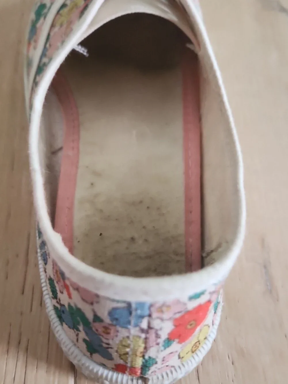 Kids Floral Slip-On Canvas Shoes - Pink Multicolor